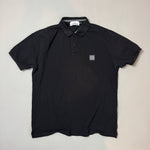 Load image into Gallery viewer, Stone Island Black Polo Shirt - XL
