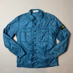 Load image into Gallery viewer, Stone Island Blue Micro Rip Stop Quilted Overshirt - XL
