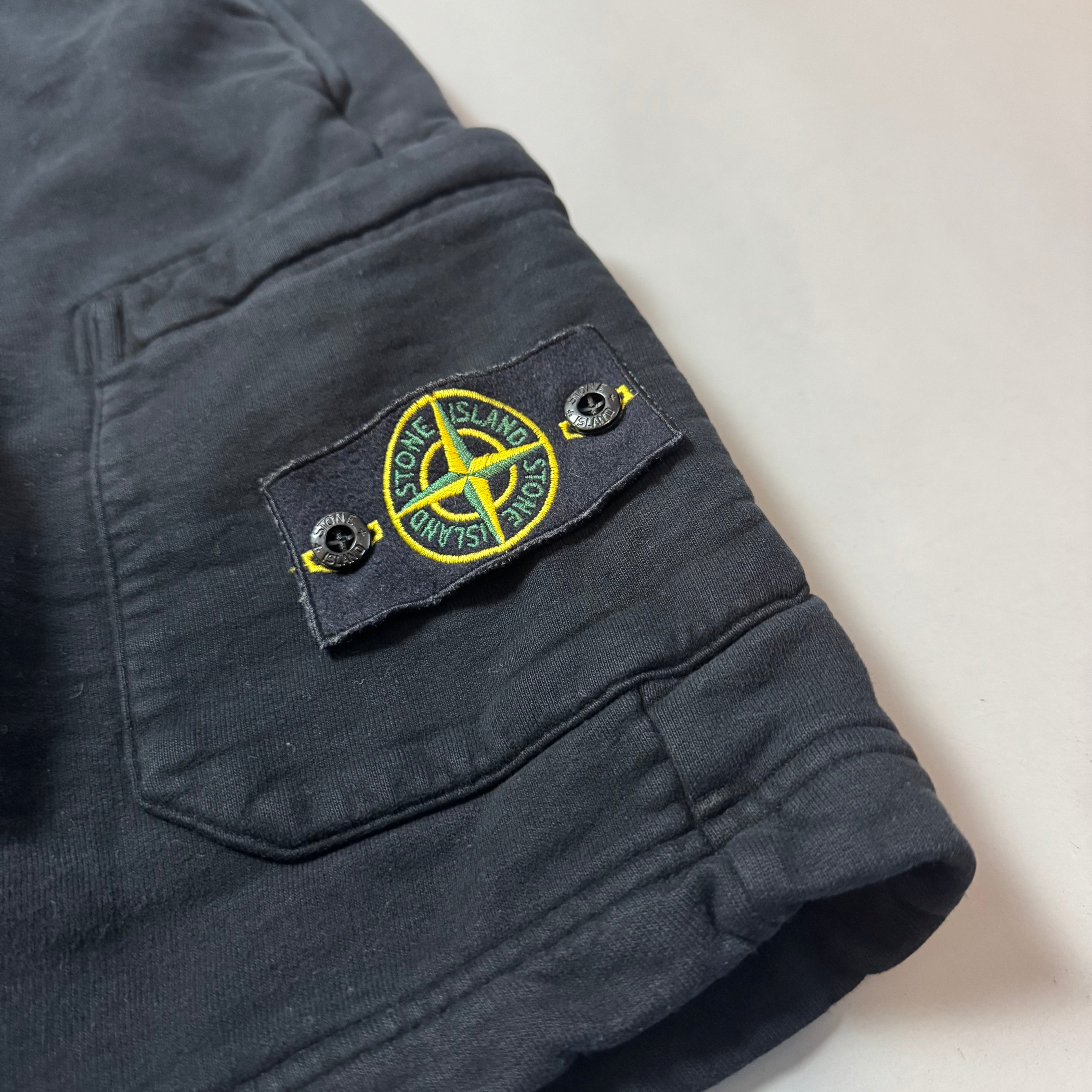 Stone Island Black Shorts - Small