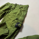 Load image into Gallery viewer, Stone Island Green Cargo Trousers - W28
