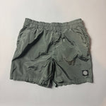 Load image into Gallery viewer, Stone Island Khaki Green Nylon Metal Shimmer Shorts - Medium
