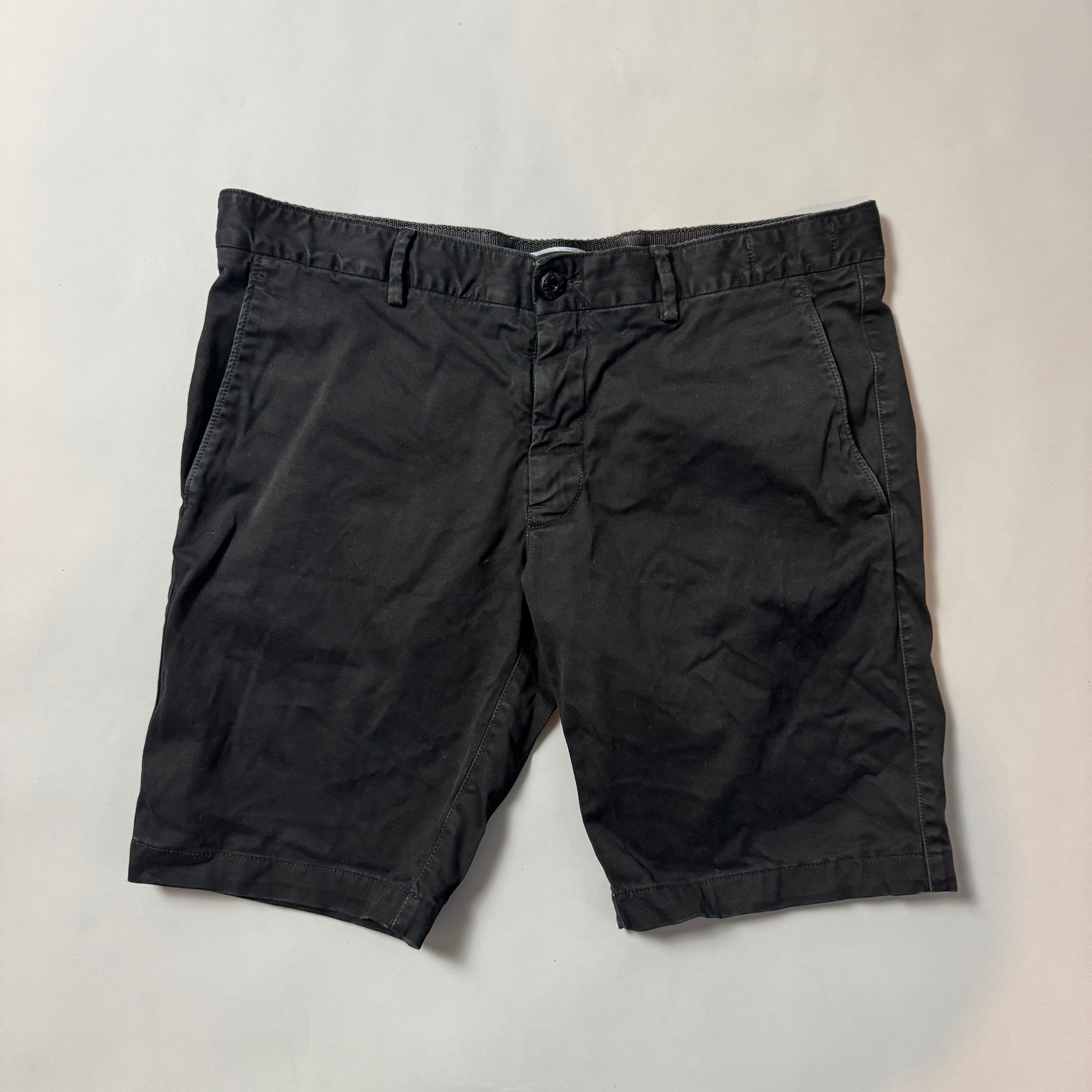 Stone Island Black Cargo Shorts - W36