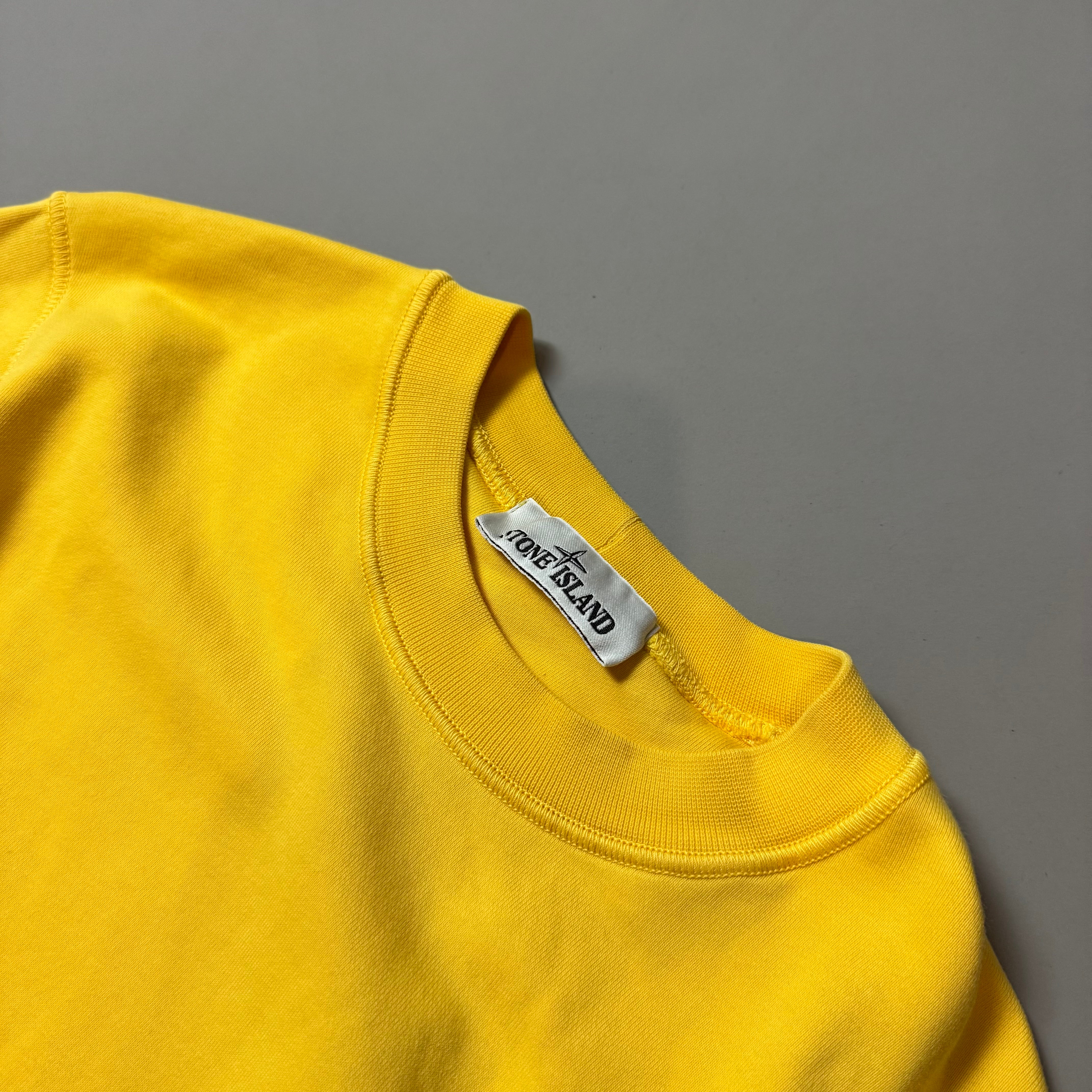 Stone Island Yellow Sweatshirt - Small