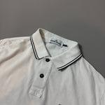 Load image into Gallery viewer, Stone Island White Polo Shirt - Large
