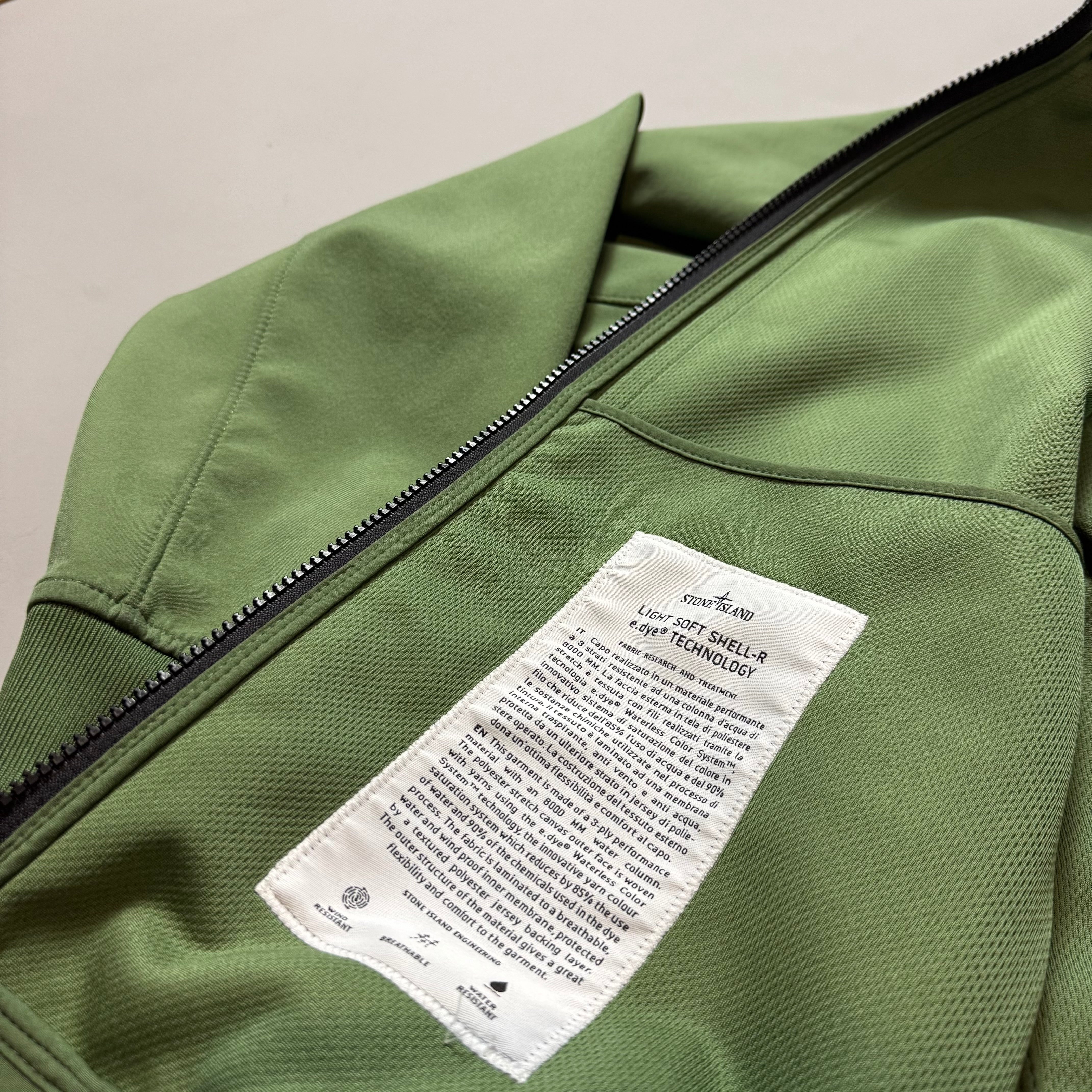 Stone Island Olive Green Soft Shell R - Medium