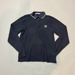 Load image into Gallery viewer, Stone Island Navy Long Sleeve Polo - Medium
