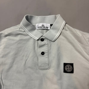Stone Island Mint Green Polo Shirt - Large