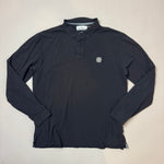 Load image into Gallery viewer, Stone Island Navy Long Sleeve Polo Shirt - XXL
