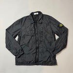 Load image into Gallery viewer, Stone Island Black Zip Pocket Nylon Overshirt - Large
