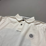 Load image into Gallery viewer, Stone Island White Polo Shirt - Small
