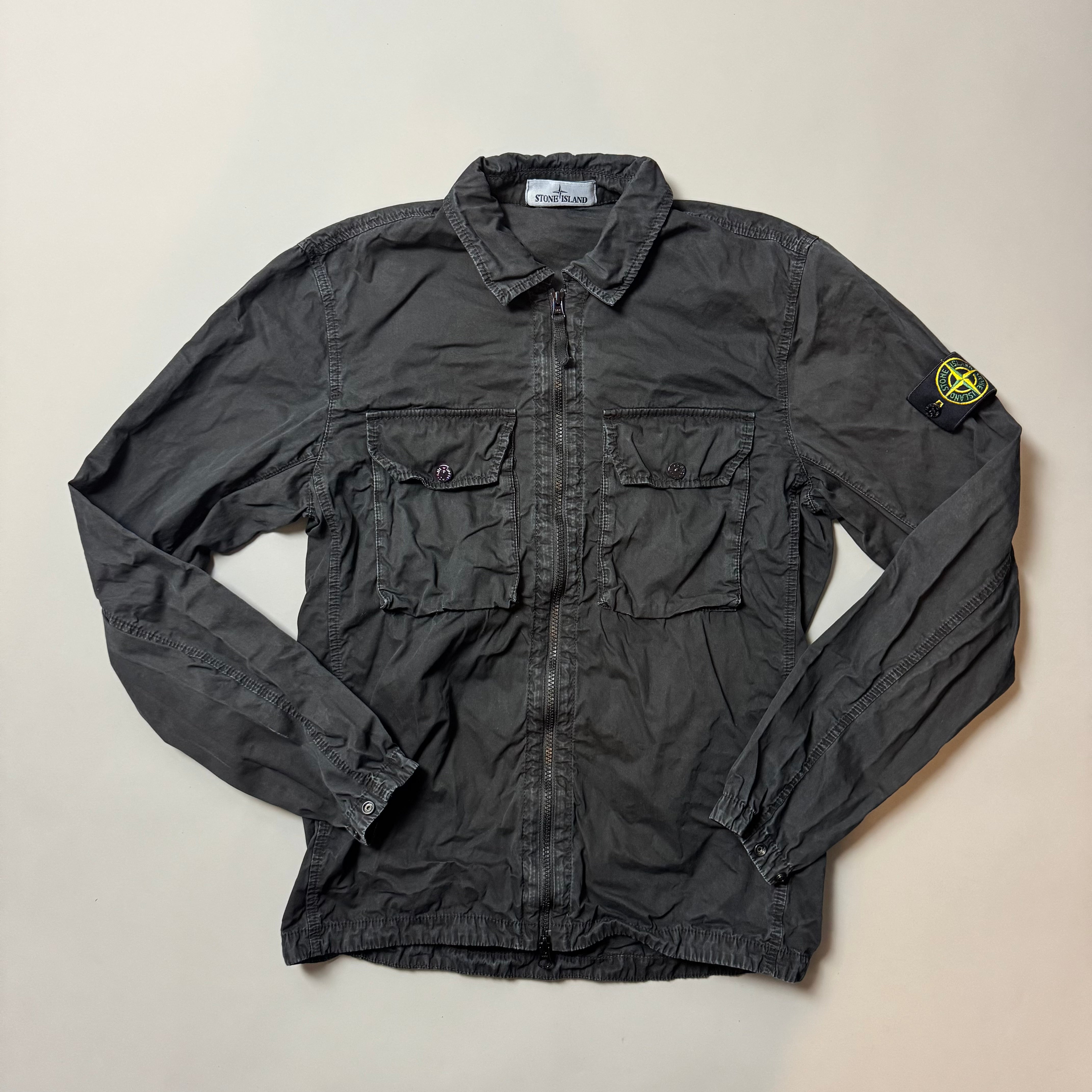 Stone Island Black Overshirt - Medium