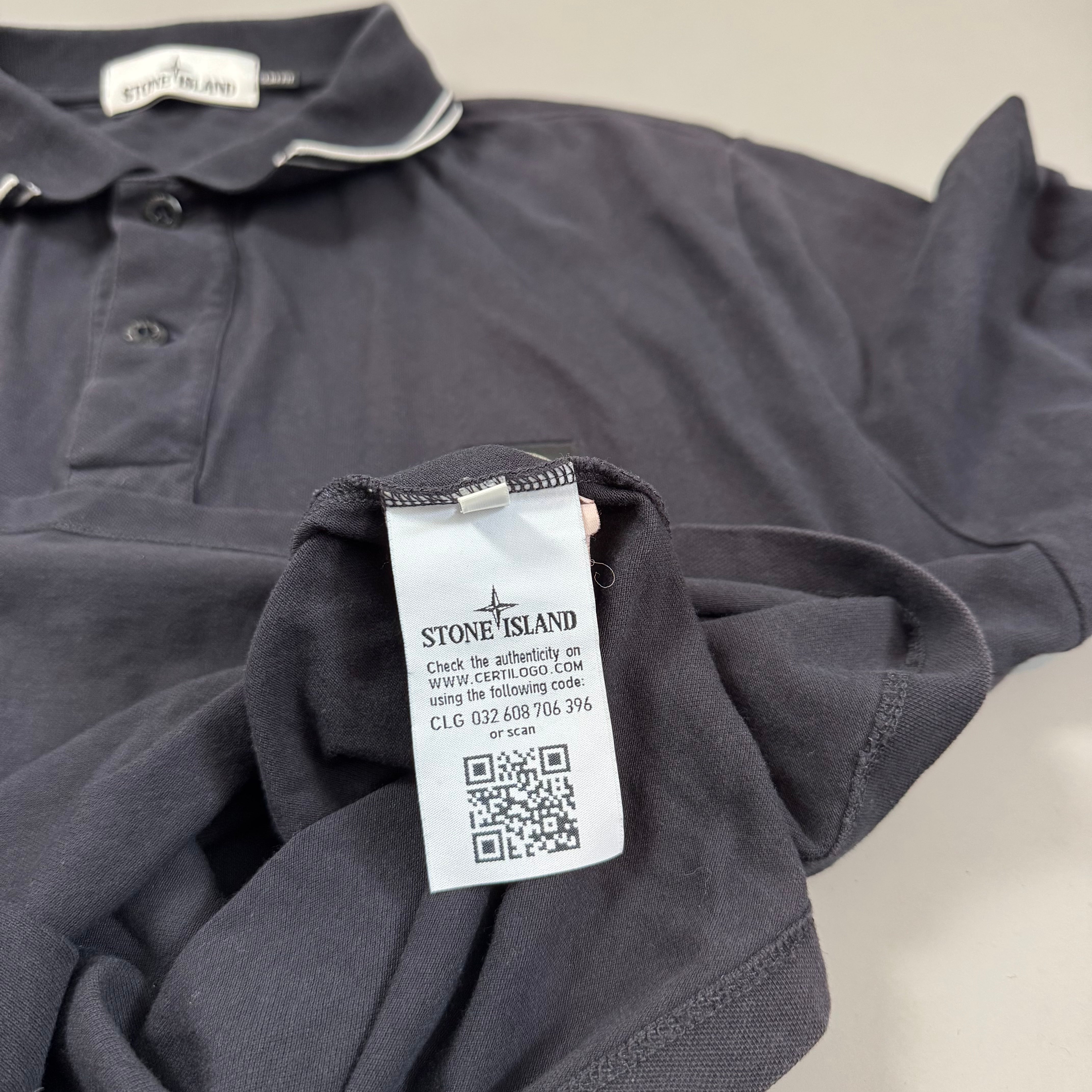 Stone Island Navy Polo Shirt - XXL