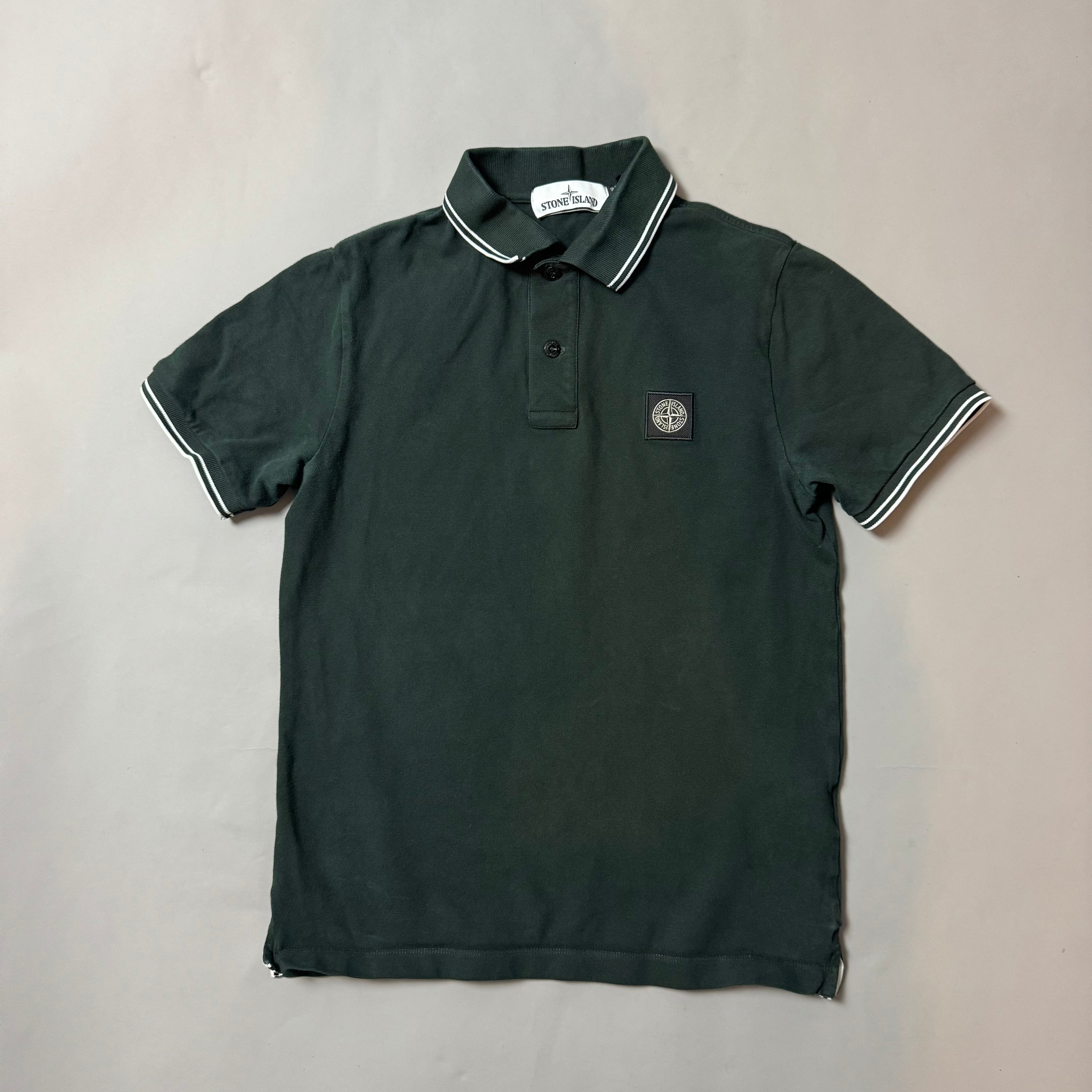 Stone Island Green Polo Shirt - Medium