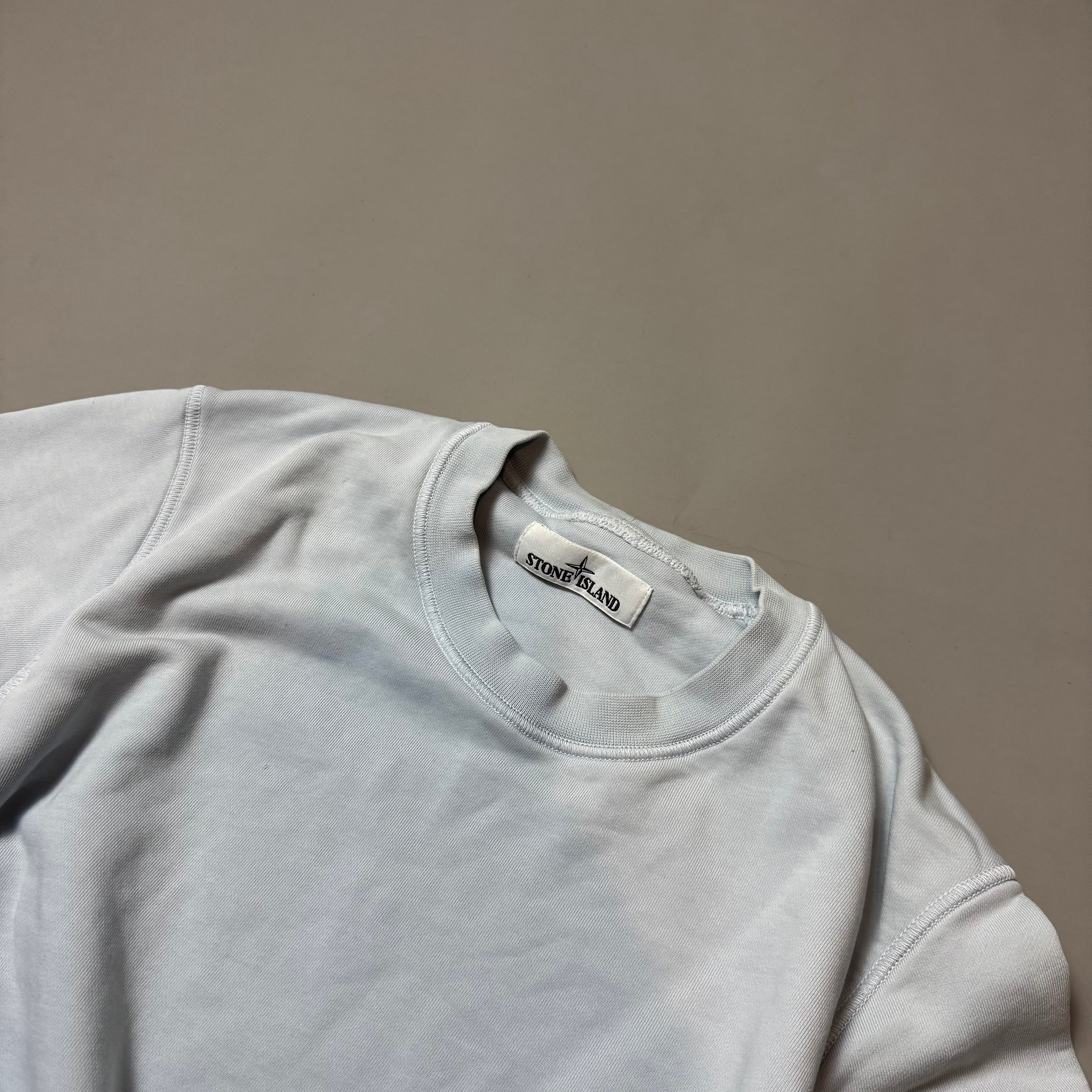 Stone Island Sky Blue Sweatshirt - Small