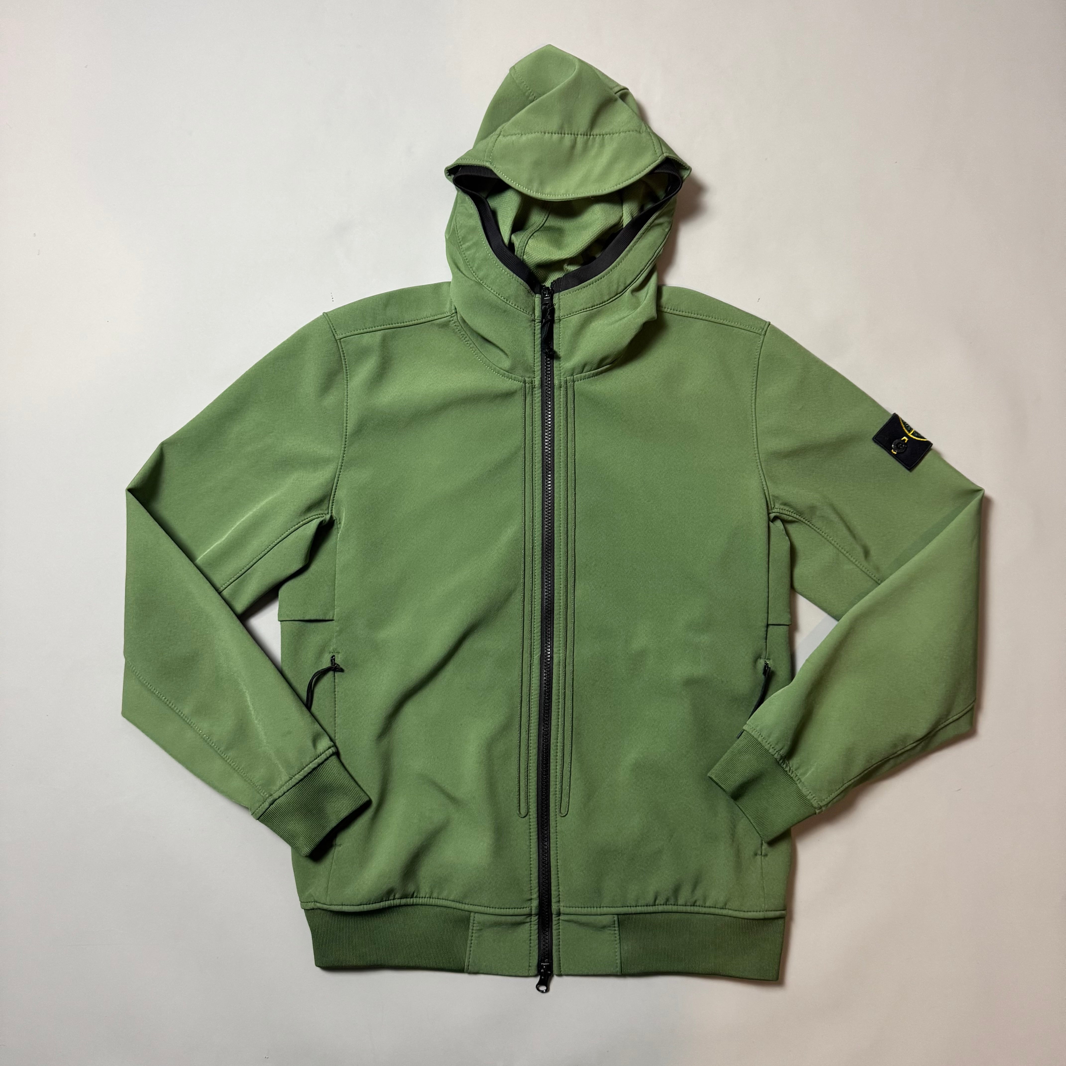 Stone Island Olive Green Soft Shell R - Medium