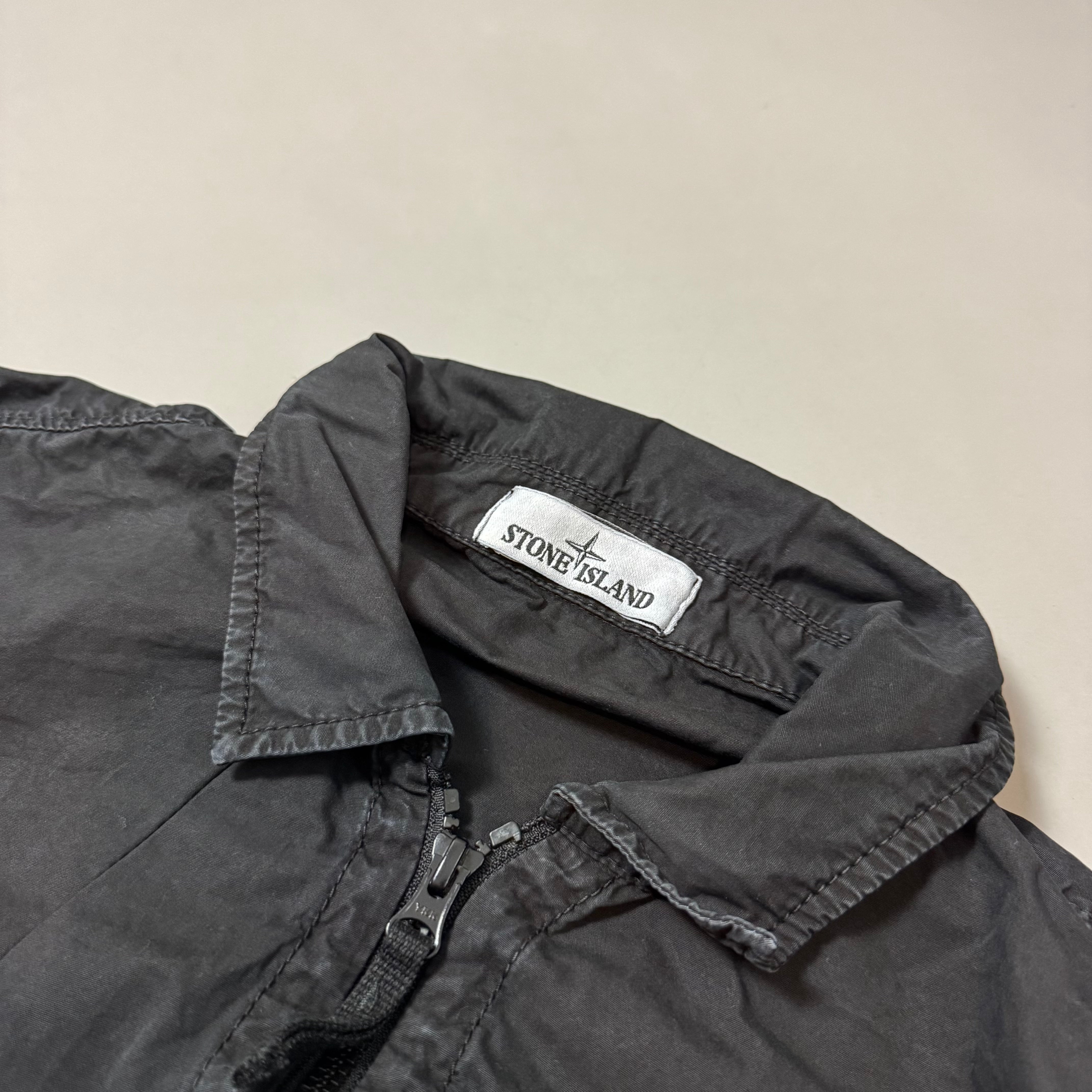 Stone Island Black Overshirt - Large