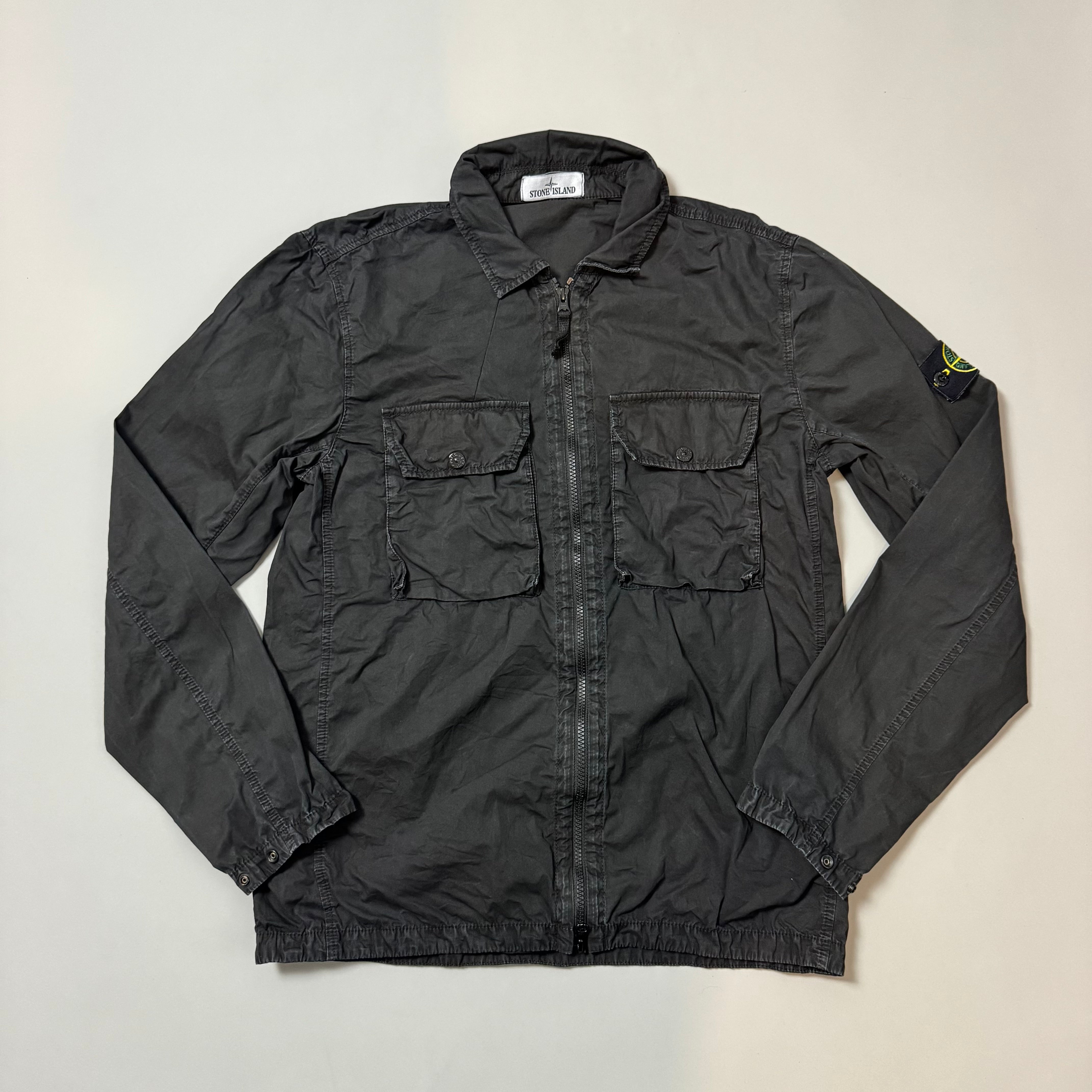 Stone Island Black Overshirt - Large