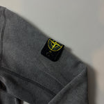 Load image into Gallery viewer, Stone Island Grey Zip Up Cotton Hoodie- Large
