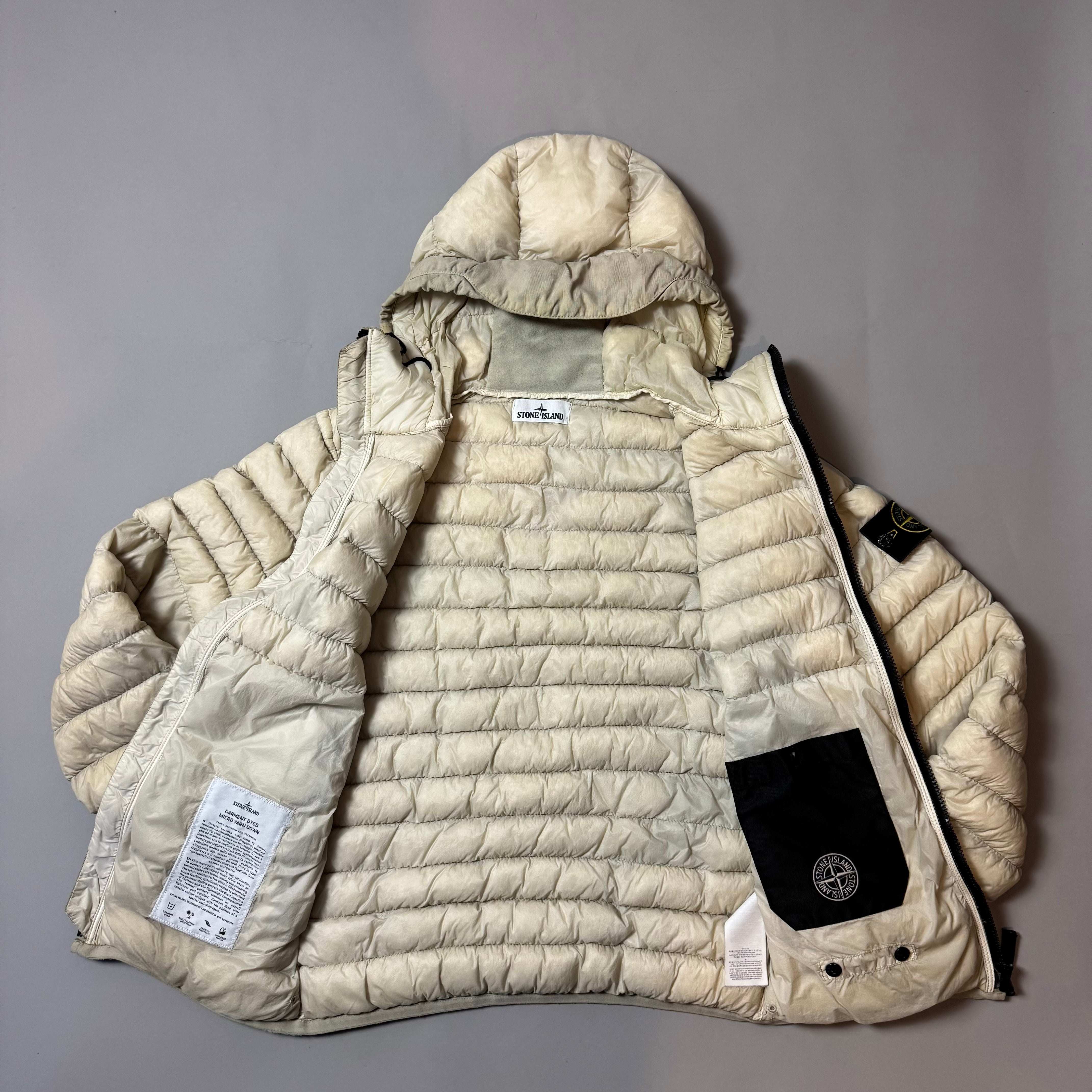 Stone Island Garment Dyed Micro Yarn Down Jacket - Small
