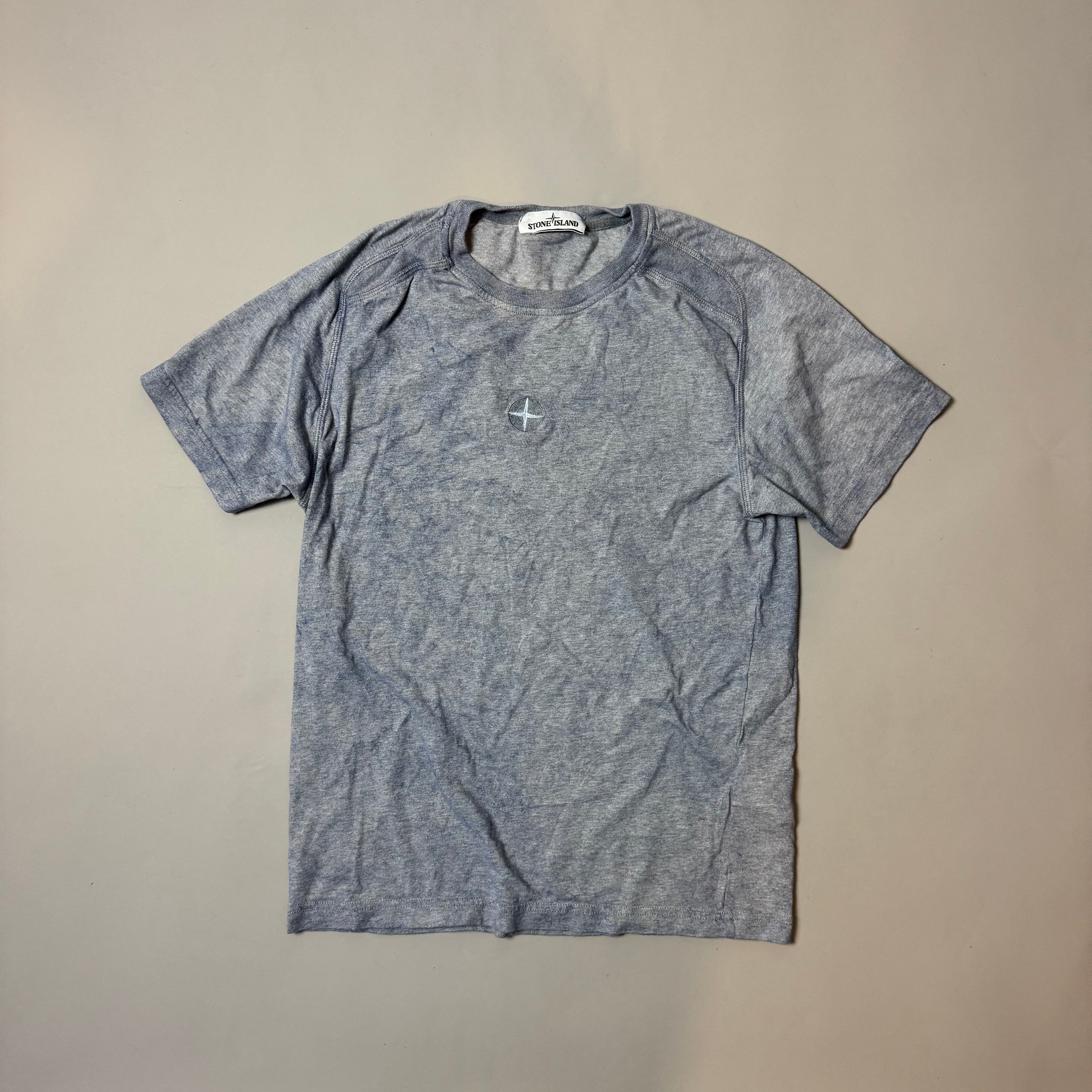 Stone Island blue Dust Treatment T-shirt - Medium