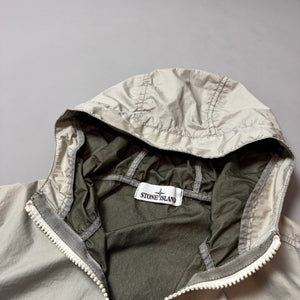 Stone Island Beige Membrana 3L TC Nylon Hooded Jacket - Small