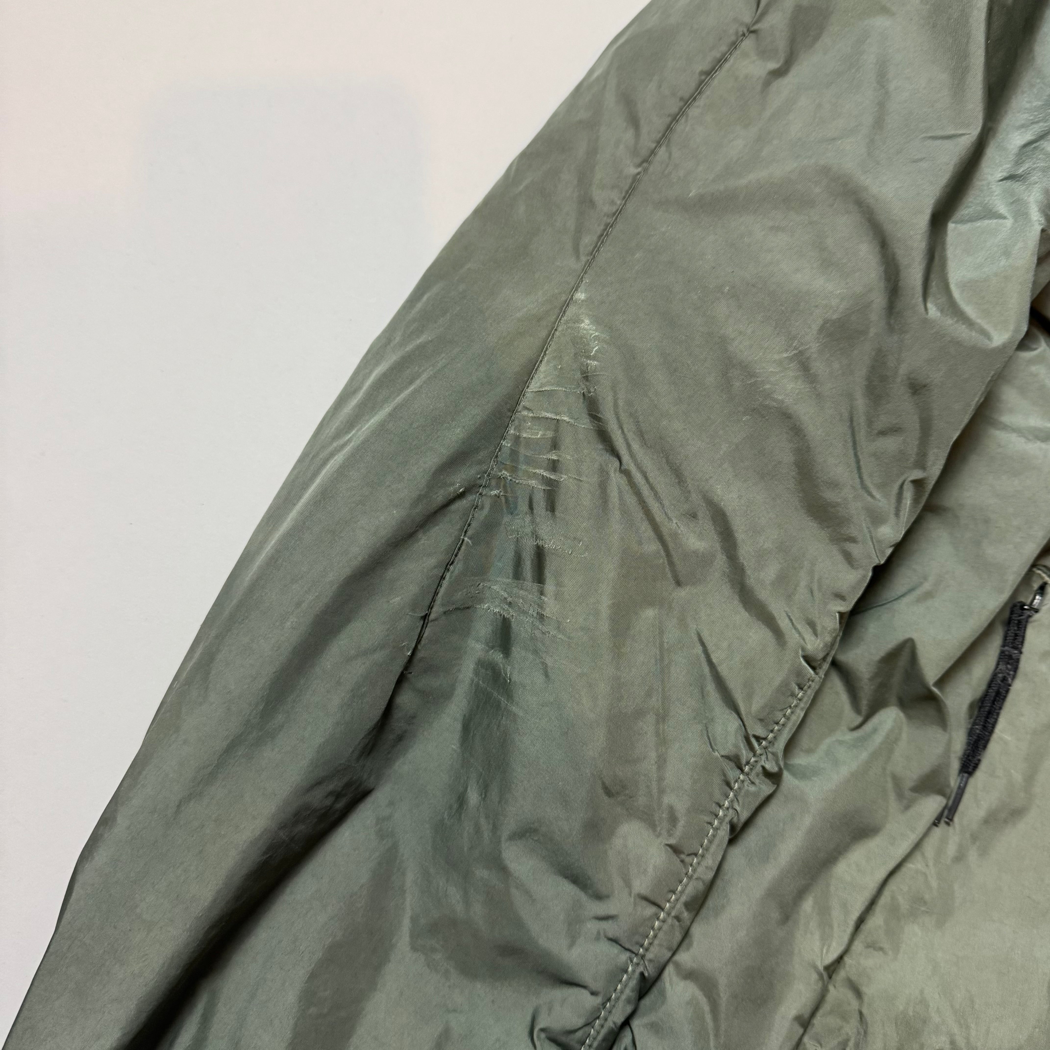 Stone Island Green Crinkle Reps Primaloft Jacket - Large
