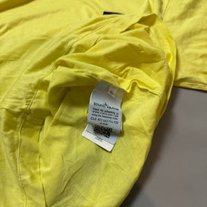 Stone Island Yellow Plain T-Shirt - Small