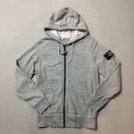 Load image into Gallery viewer, Stone Island Grey Zip Up Hoodie - Small
