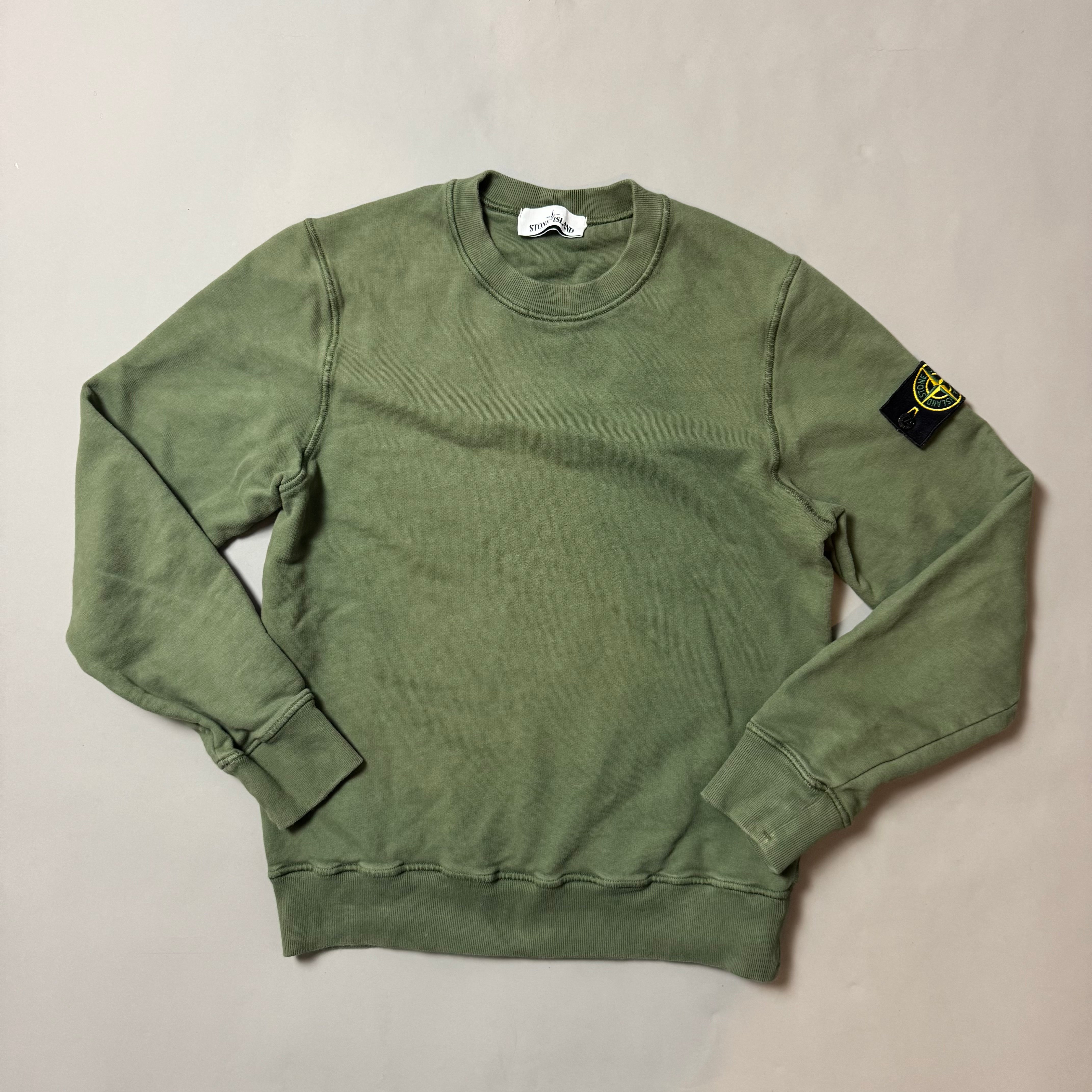 Stone Island Khaki Sweatshirt - Small