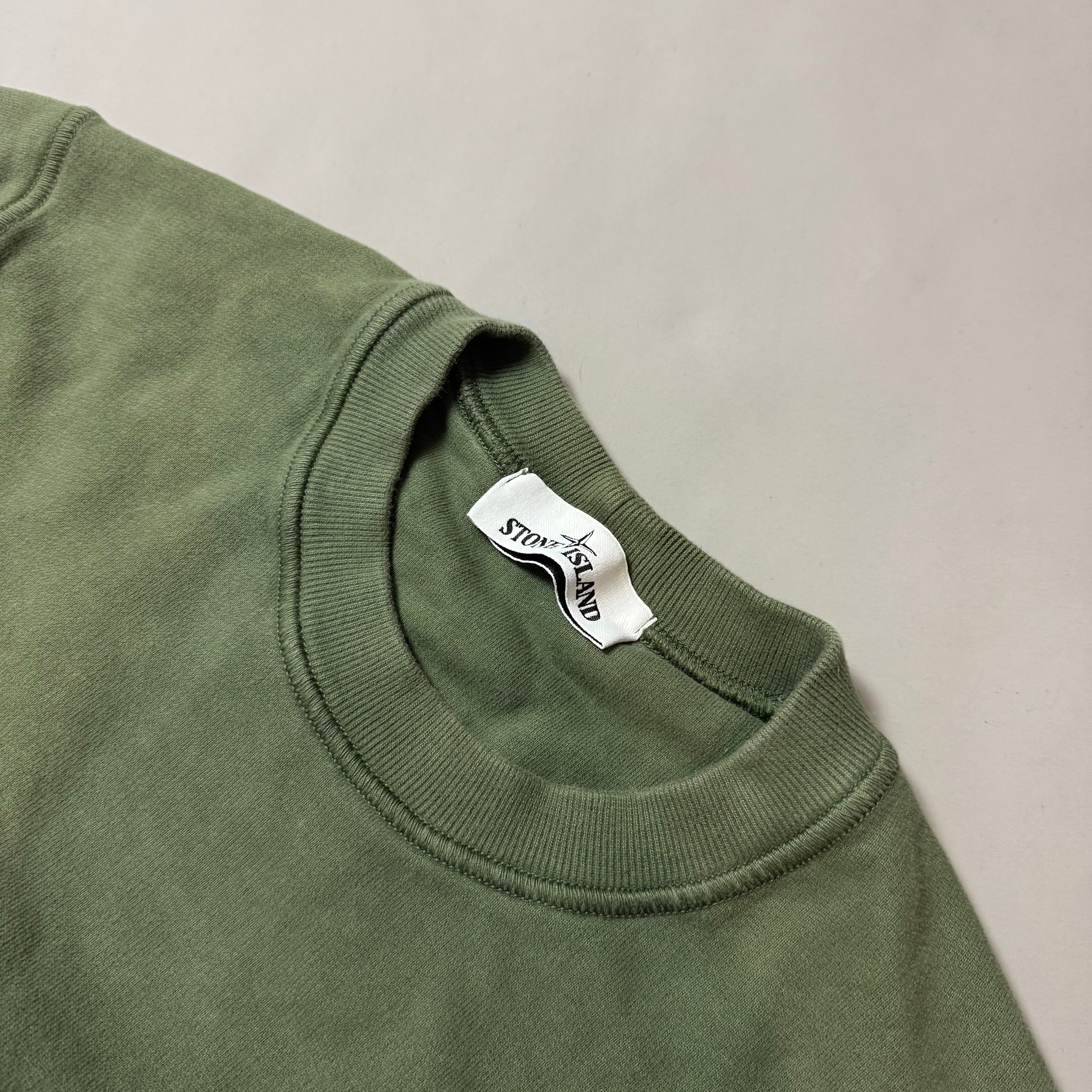 Stone Island Khaki Sweatshirt - Small