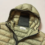 Load image into Gallery viewer, Stone Island Green Garment Dyed Micro Yarn Down Jacket - Medium
