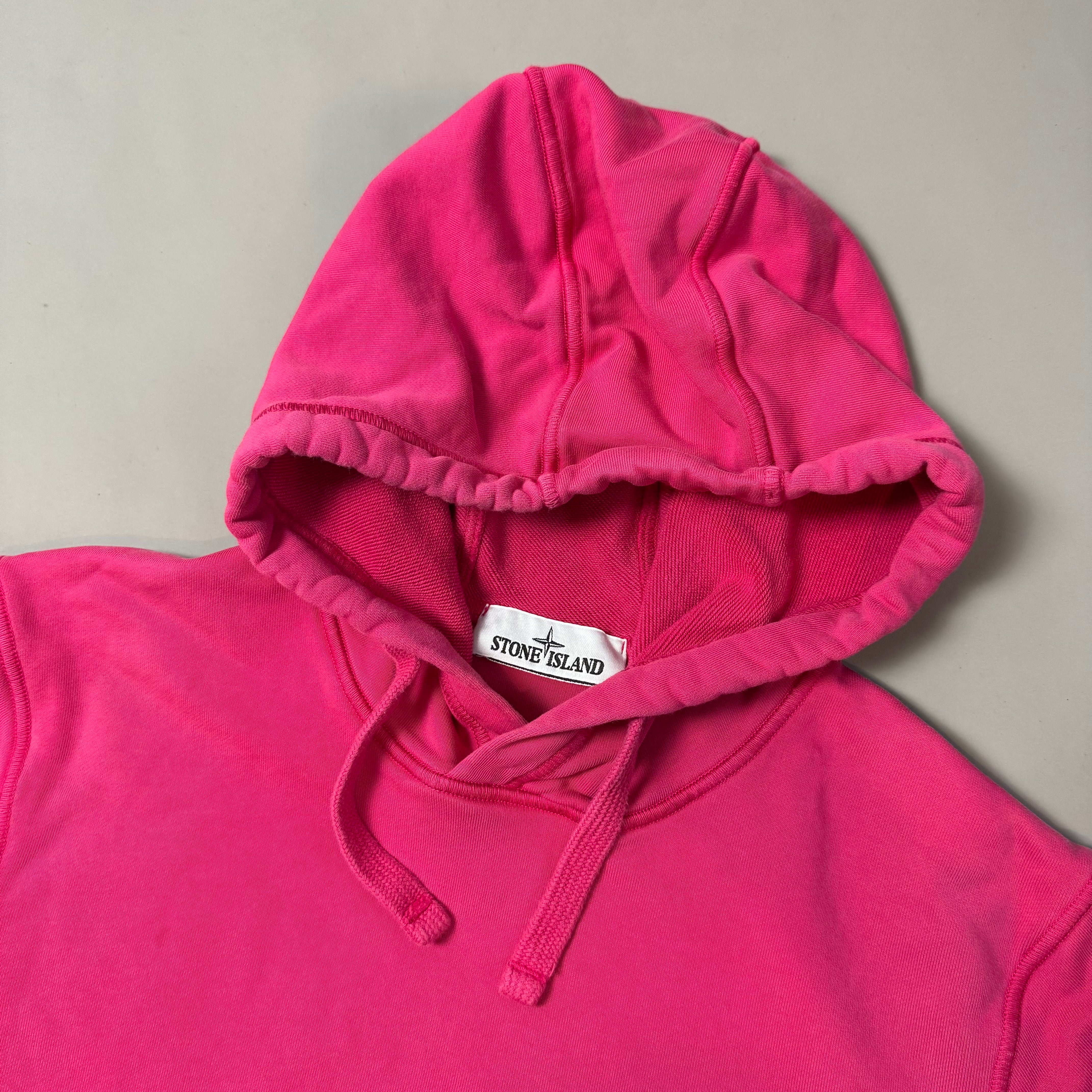 Stone Island Pink Hoodie - Small