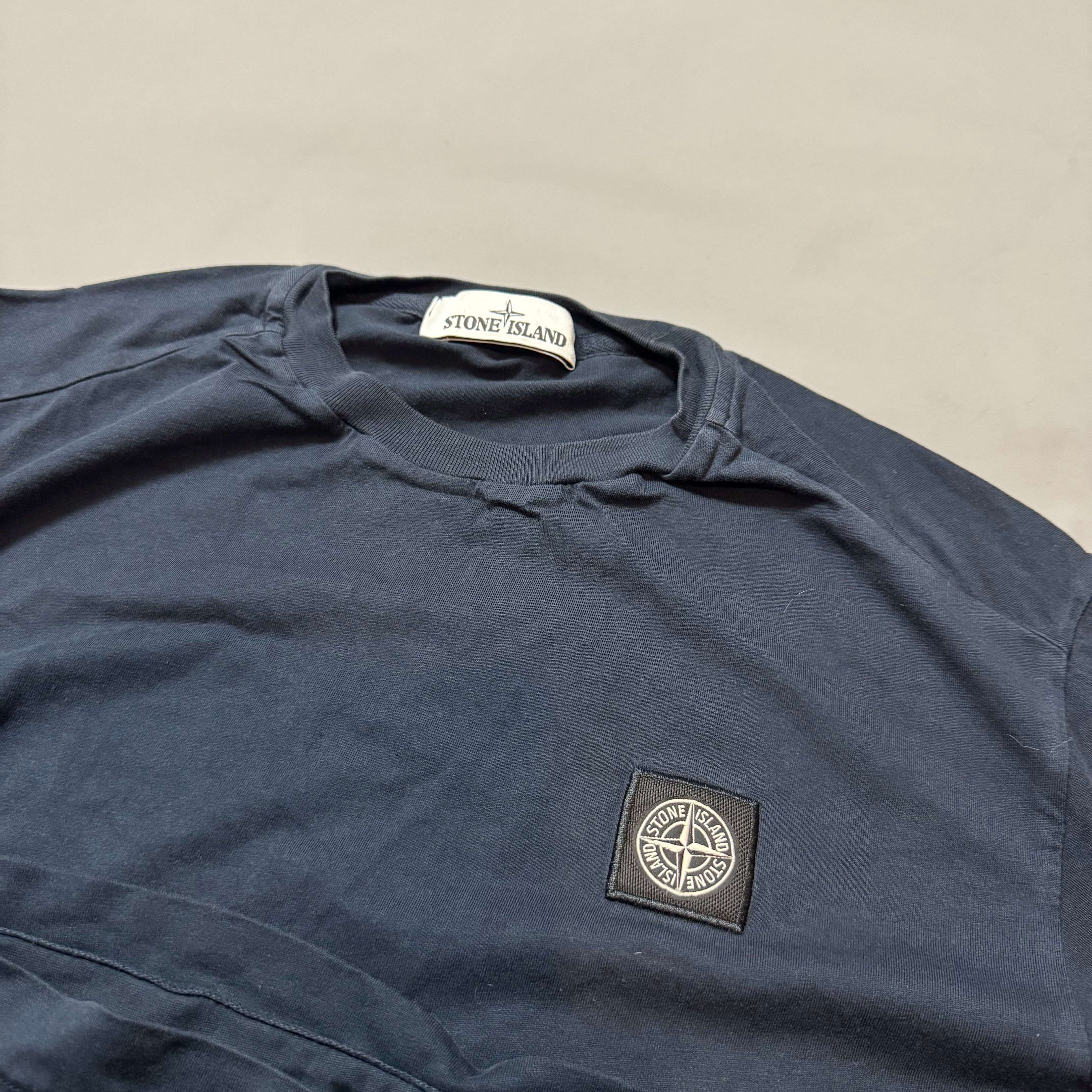 Stone Island Navy Plain T-shirt - small