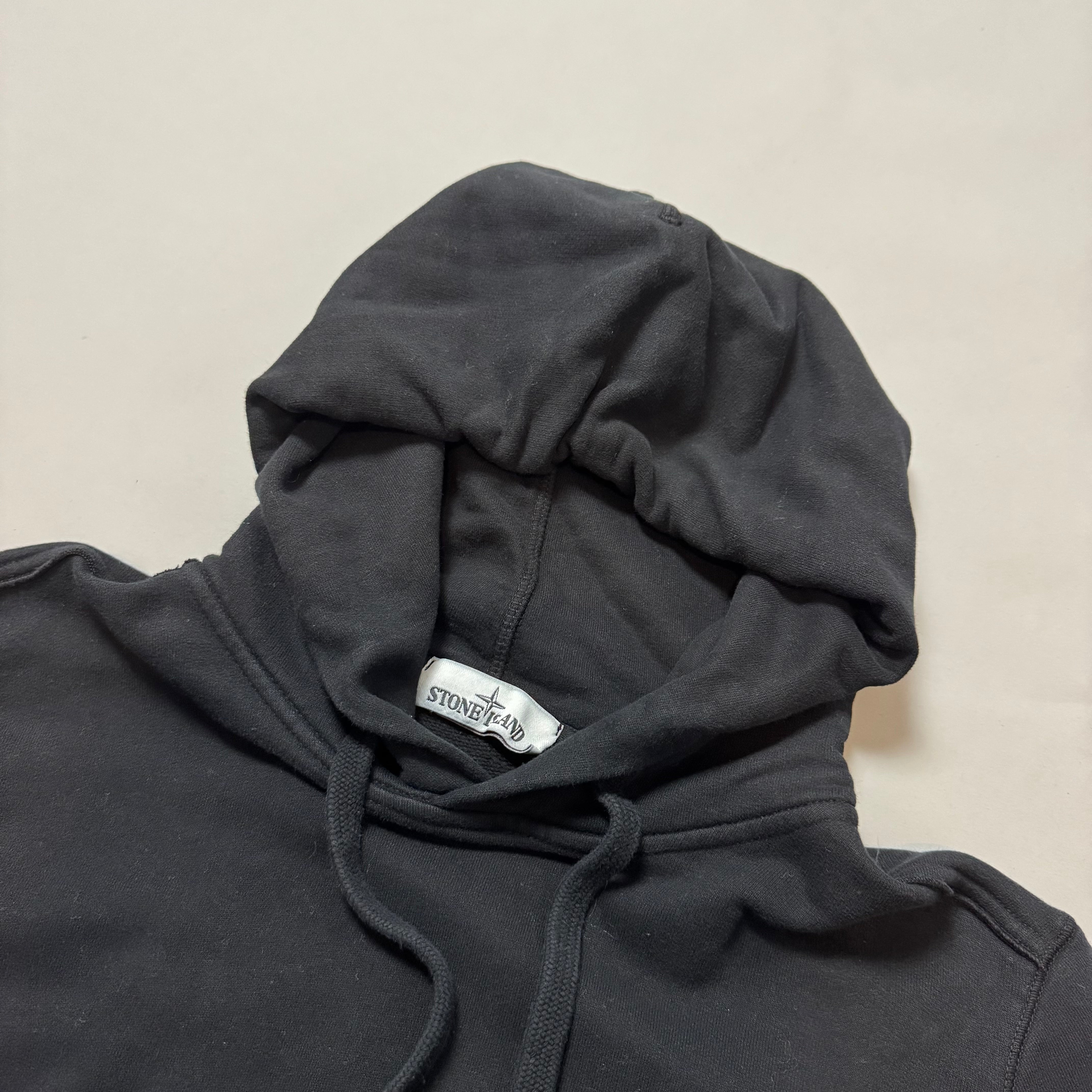 Stone Island Black Hoodie- Small