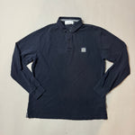 Load image into Gallery viewer, Stone Island Navy Long Sleeve Polo Shirt - XL
