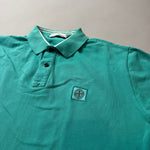 Load image into Gallery viewer, Stone Island Teal Polo Shirt - XXL
