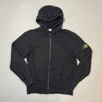 Load image into Gallery viewer, Stone Island Black Zip Up Hoodie - XL

