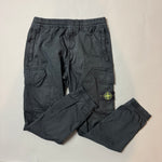 Load image into Gallery viewer, Stone Island Black RE-T Cargo Trousers - W34
