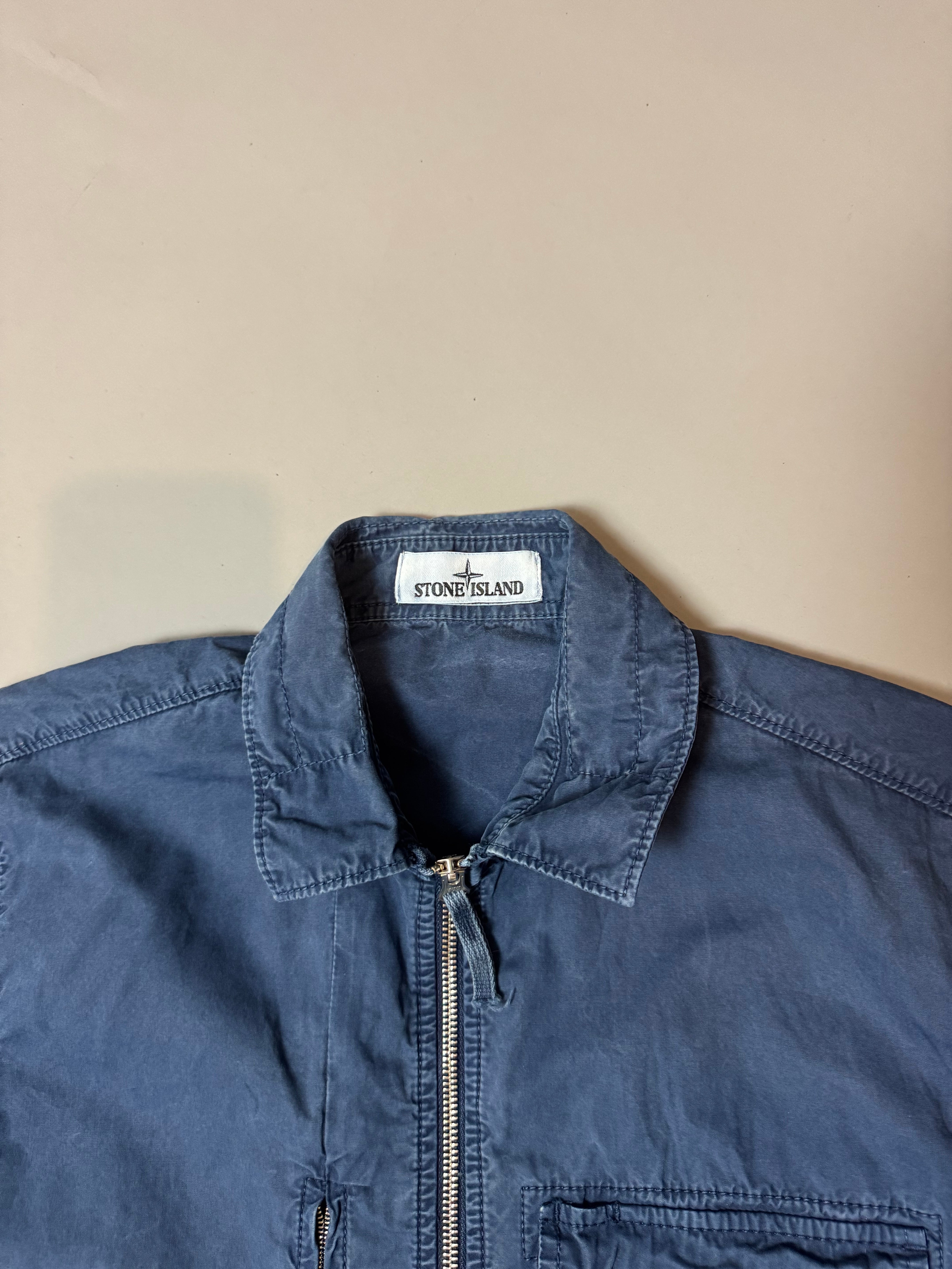 Stone Island Navy Overshirt - Medium