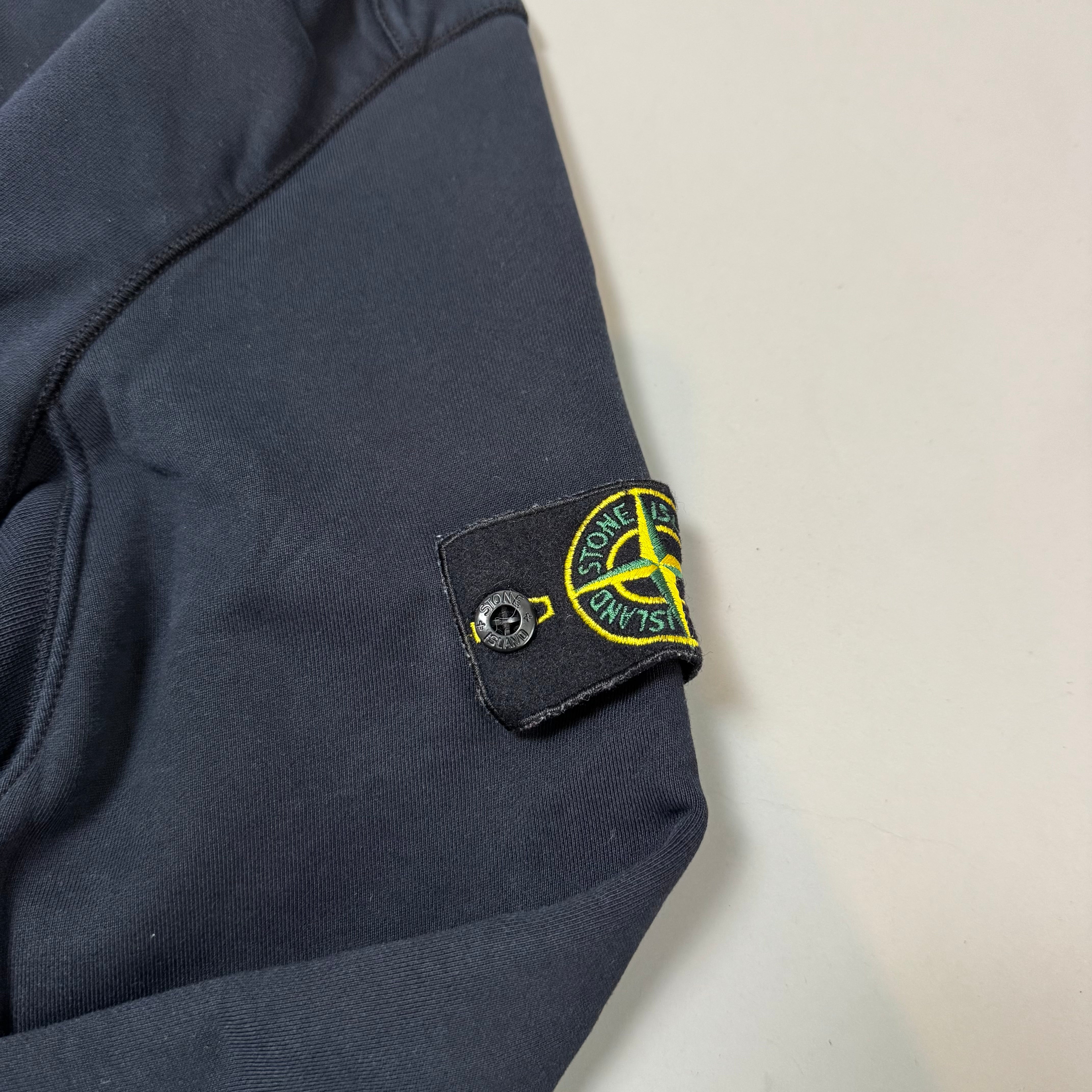 Stone Island Navy Blue Sweatshirt - Small