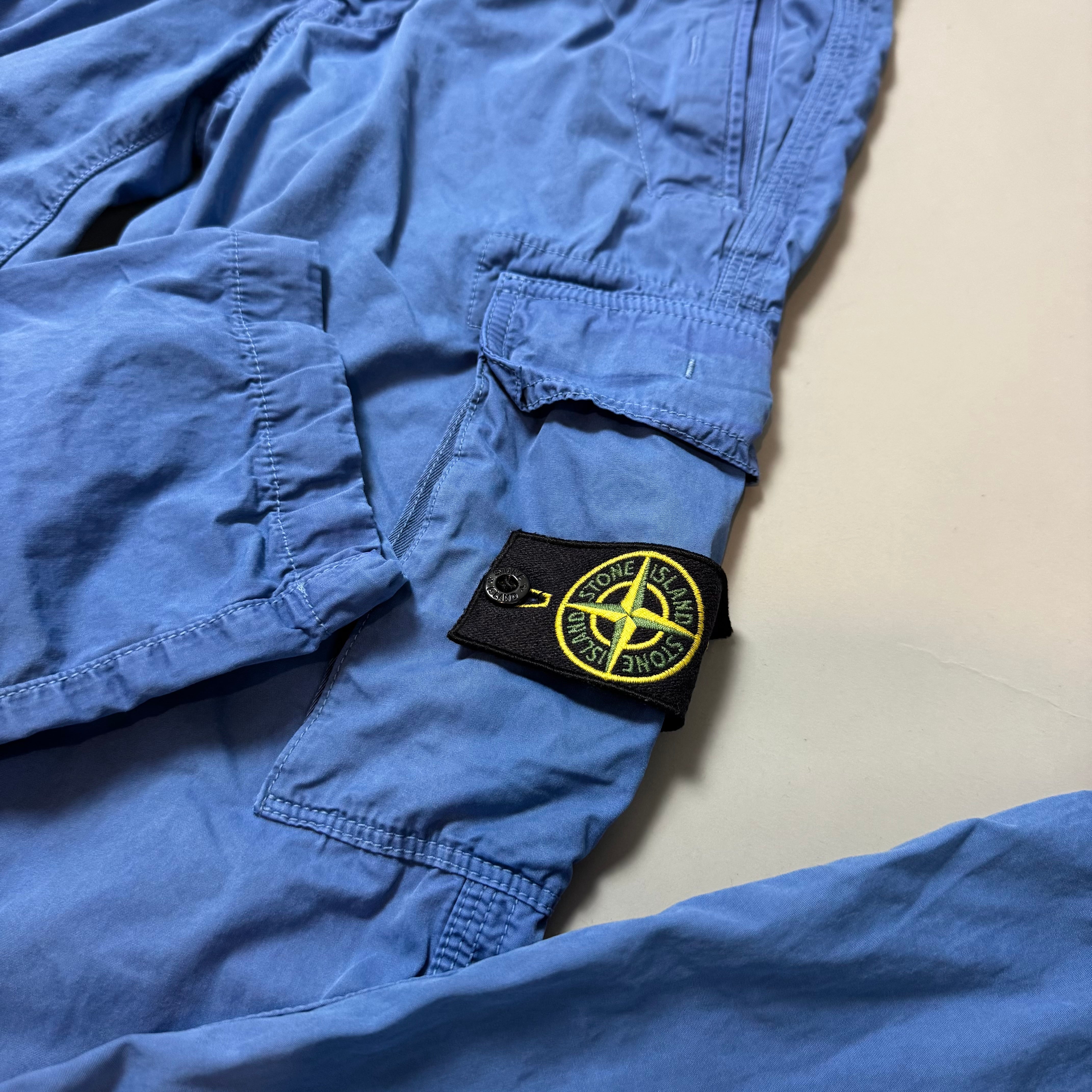 Stone Island Blue Cargo Trousers - W29