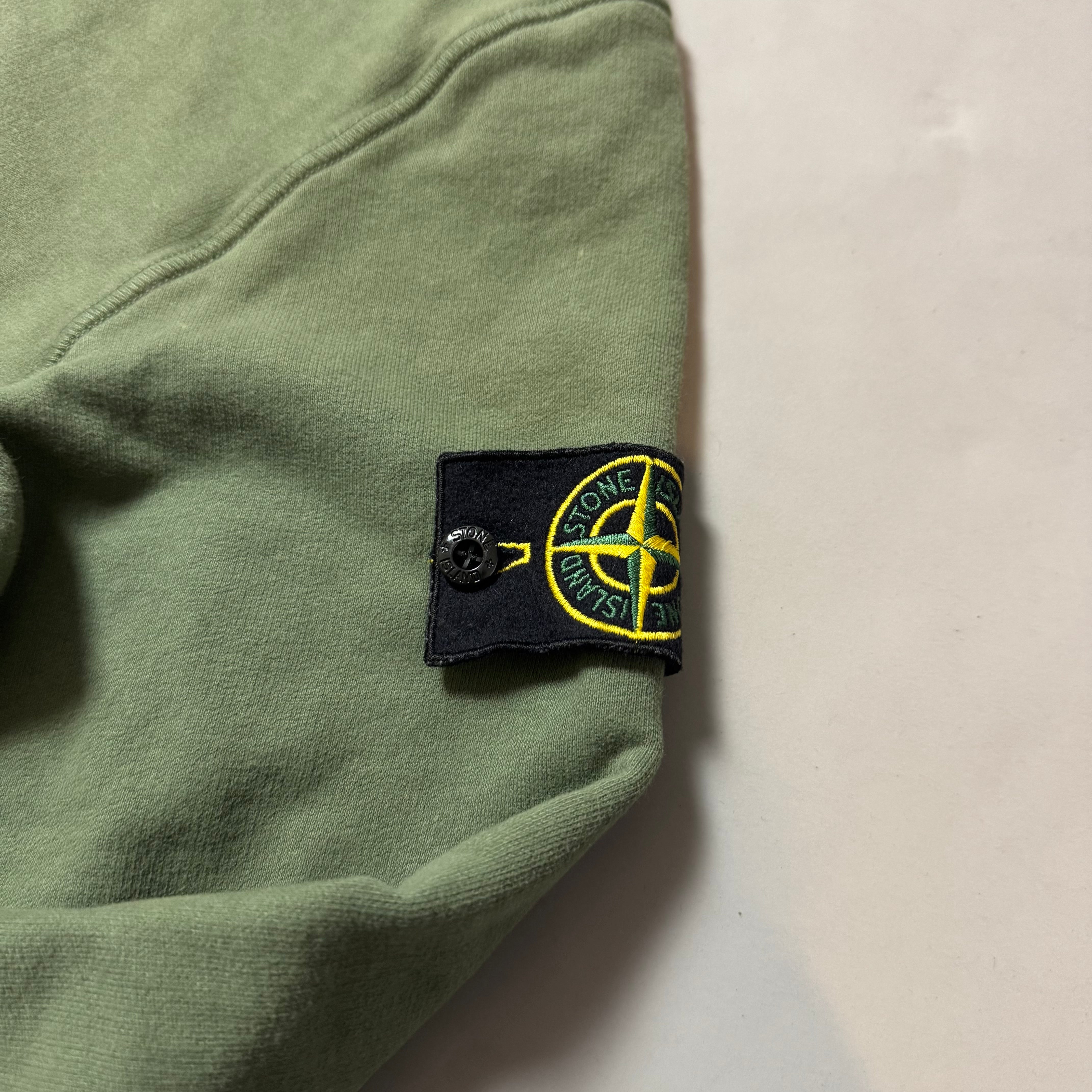 Stone Island Khaki Sweatshirt - Small