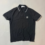 Load image into Gallery viewer, Stone Island Black Polo Shirt - Large
