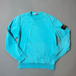 Load image into Gallery viewer, Stone Island Turquoise Blue Sweatshirt- Medium
