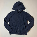 Load image into Gallery viewer, Stone Island Zip Up Navy Hoodie - XXL
