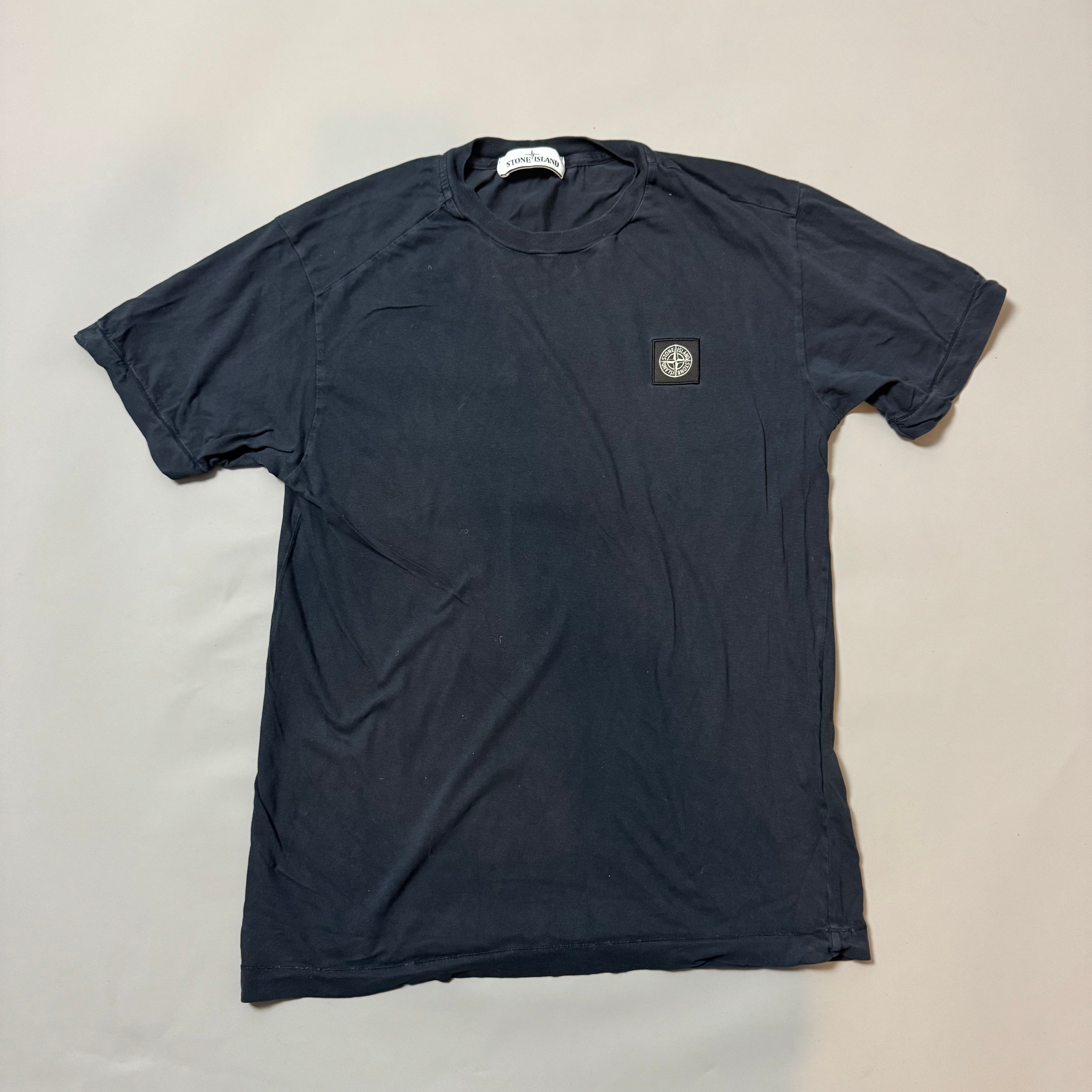 Stone Island Navy Plain T-shirt - Small