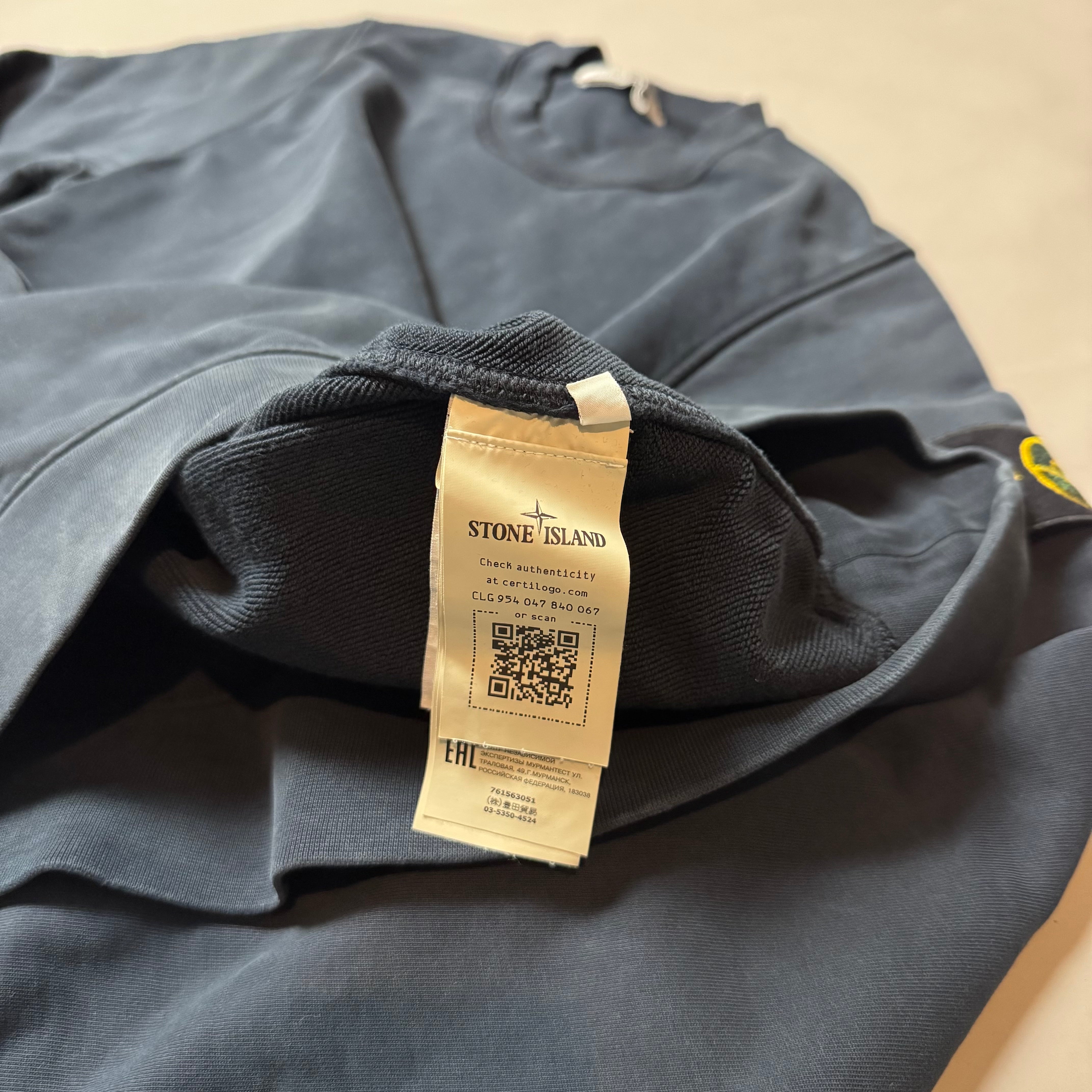 Stone Island Navy Sweatshirt - Small