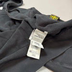 Load image into Gallery viewer, Stone Island Black Zip Up Hoodie - Large

