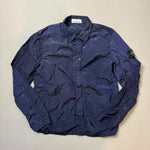 Load image into Gallery viewer, Stone island Navy Blue Nylon Metal Shimmer Overshirt - Large
