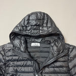Load image into Gallery viewer, Stone Island Black Loom Woven Down Chambers R Nylon Down TC Jacket - Medium
